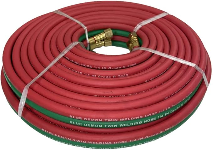 Twin Gas Welding Hose - 1/4" x 50ft